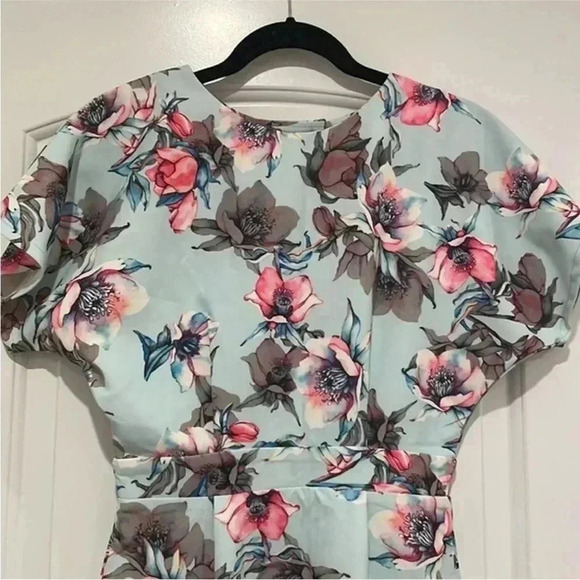 ASOS Paper Dolls Scuba Floral Pencil Dress Sz 4 - Picture 3 of 9